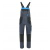 Pracovní kalhoty s laclem RAMBO šedá / modré