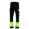 softshellové kalhoty NEO reflexní černé žluté