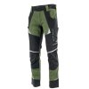 Bavlněné strečové kalhoty COTTONFLEX černé / olivově zelené
