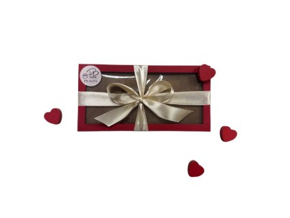 Valentýnský světlý lískooříškový nugát XL 470 g