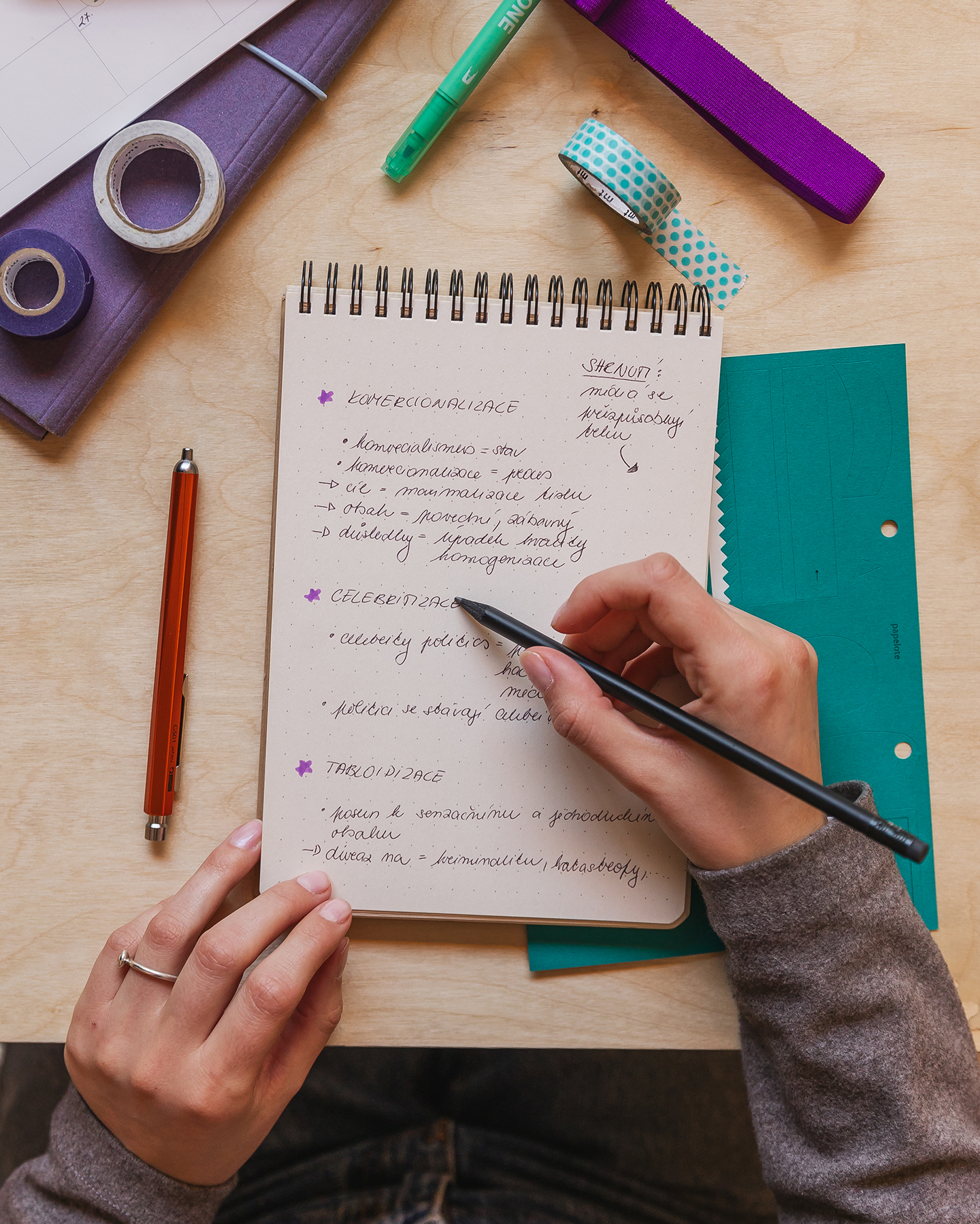 Jak na efektivní poznámky ve škole i na schůzce