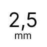 2,5 mm