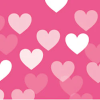 růžová srdce vzor