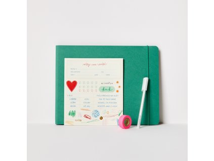 Sada Vítej na světě - střední (Barva smaragdová)