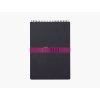 Kroužkový blok Spiral A4 černý s gumičkou