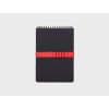 Kroužkový blok Spiral A5 černý s gumičkou