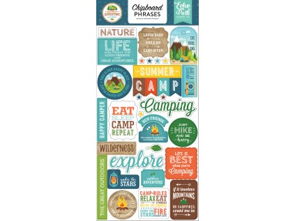 SA180022 Summer Adventure Chipboard Phrases