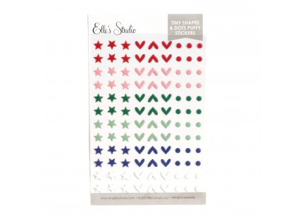 Elles Studio Document December 2021 Christmas Tiny Shapes and Dots Puffy Stickers