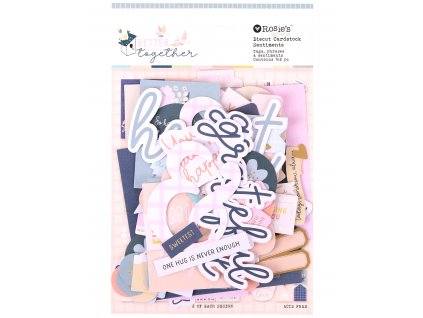 17666 better together cardstock diecut ephemera sentiments