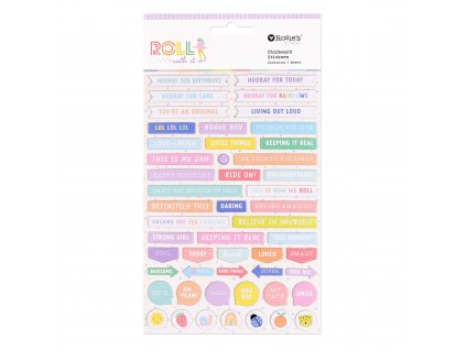 168080 RS Roll With It Chipboard Sentiments