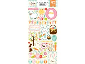 HEE145021 Hello Easter 6x12 Chipboard Accents