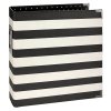 10311 6x8 designer binder black stripe