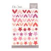 Elles Studio January 2022 Heart and Star Chipboard Stickers