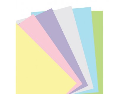 Pastelové čisté papíry - náplň do diářů Filofax