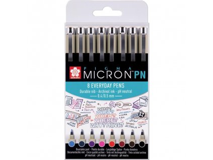 Sakura pigma micron pn everyday pens sada 8ks