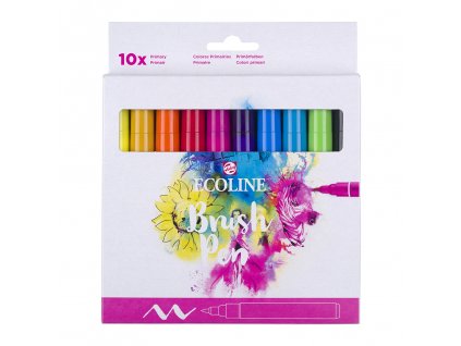 akvarelove stetcove fixy ecoline brush pen sada 10ks