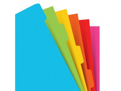 Filofax barevné rozdělovače do diáře - 6ks