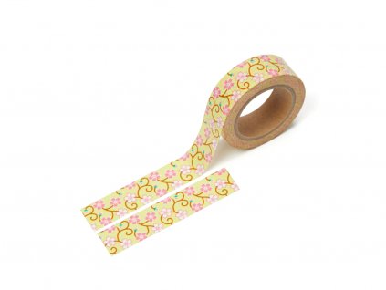 Washi páska - Žlutá sakura