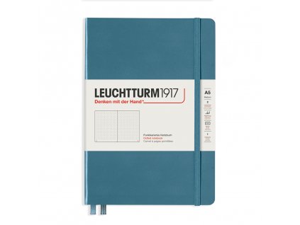 teckovany zapisnik leuchtturm1917 medium stone blue