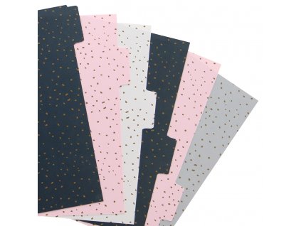 filofax confetti rozdelovace do diare 6ks 1