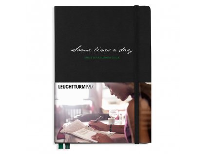 some lines a day leuchtturm1917 5 year memory book medium a5 black