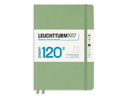 teckovany zapisnik leuchtturm1917 edition 120g medium a5 sage