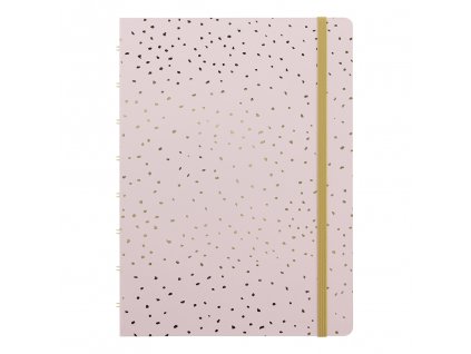 filofax notebook confetti a5 rose quartz 1