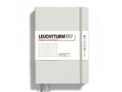 teckovany zapisnik leuchtturm1917 medium a5 light grey 1