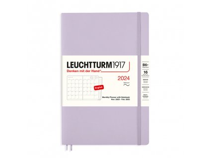 16 mesicni diar 2024 teckovany zapisnik leuchtturm1917 b6 softcover lilac 1