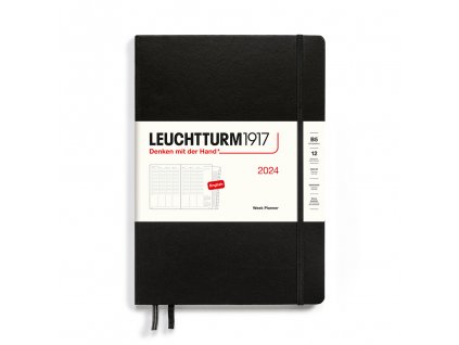 tydenni vertikalni diar 2024 leuchtturm1917 composition b5 hardcover black