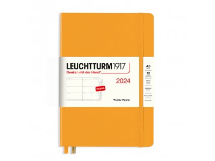 tydenni diar 2024 leuchtturm1917 medium hardcover a5 rising sun