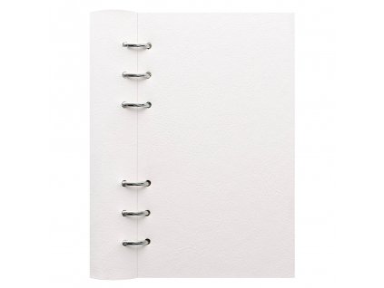 poznamkovy blok filofax clipbook monochrome osobni a6 bila 1