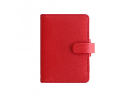 diar filofax saffiano mini cervena 1