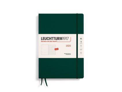 tydenni diar 2025 zapisnik leuchtturm1917 composition b5 hardcover forest green