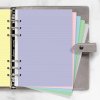 Pastelové linkované papíry - náplň do diářů Filofax