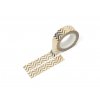 2411 1 washi paska metalicky zlaty chevron s