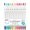 popisovace zebra clickart light colors sada 12ks