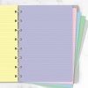 pastelove linkovane papiry napln filofax notebook a5 1