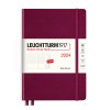 tydenni vertikalni diar 2024 leuchtturm1917 medium a5 hardcover port red