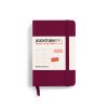 tydenni diar 2025 leuchtturm1917 mini a7 hardcover port red