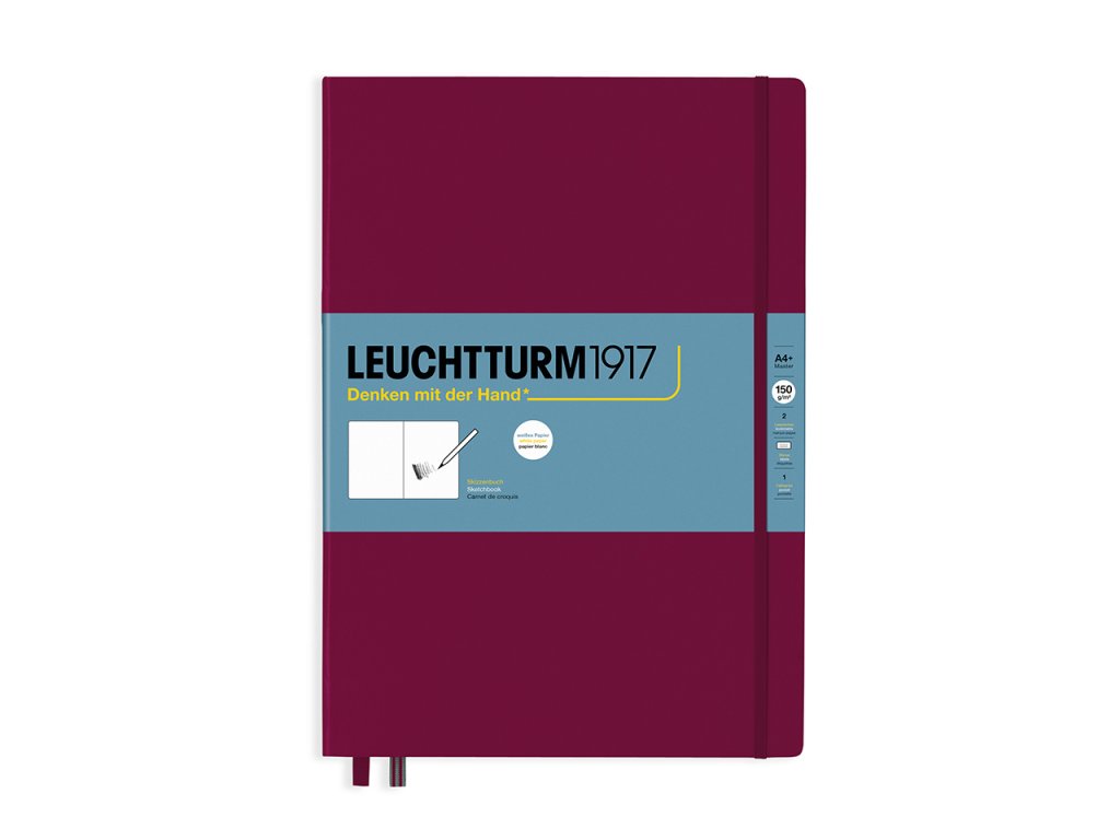 skicak leuchtturm1917 master a4 port red 112 stran