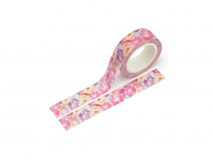 3398 washi paska rozkvetle kvetiny trpytiva