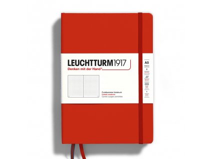 teckovany zapisnik leuchtturm1917 medium a5 fox red 1