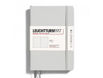 teckovany zapisnik leuchtturm1917 medium a5 softcover light grey 1