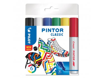 sada 6ks dekorativnich popisovacu pilot pintor m classic