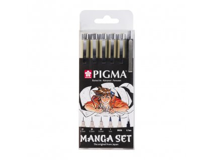 sakura pigma micron manga set sada 6ks 1