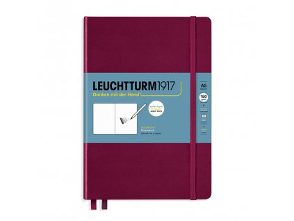 skicak leuchtturm1917 medium a5 port red 112 stran