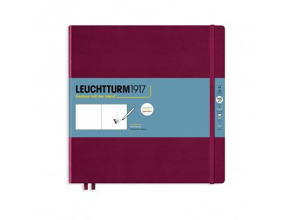 skicak leuchtturm1917 square 225 x 225mm port red 112 stran