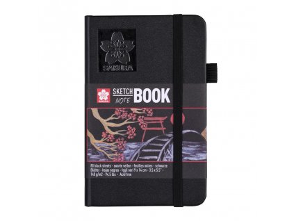 skicak sakura sketch notebook black 9 x 14 cm 80 stran 1