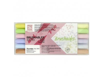 stetcove fixy kuretake zig brushables pastel sada 6ks